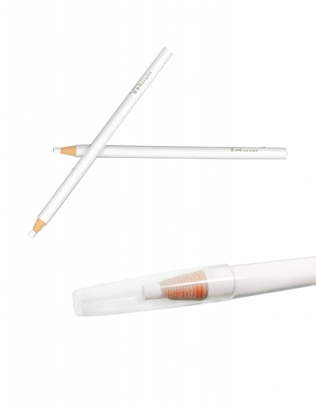 Markeringspenna för ögonbryn, vit, 1 st