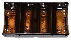 Batterihållare 4xR20 (D), st