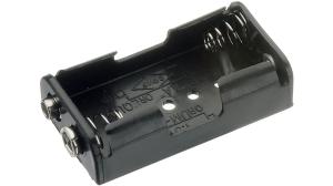 Batterihållare 2xAA frontmatad, st