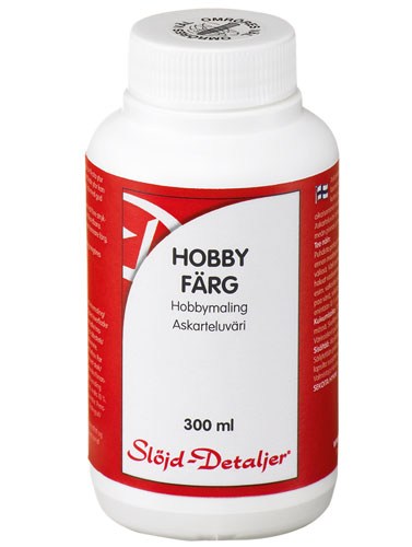 Hobbyfärgsats, 300ml, 6 färger