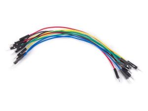 Anslutningskablar, 10st (AWG breadboard) 1pin
