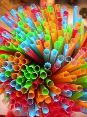 Sugrör, tjocka i papper, 250st/fp