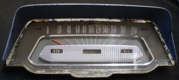 1960 Mercury hastighetsmätare