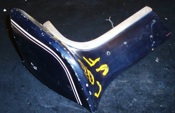 1968 Mercury Cougar skärmförlängare fram vänster