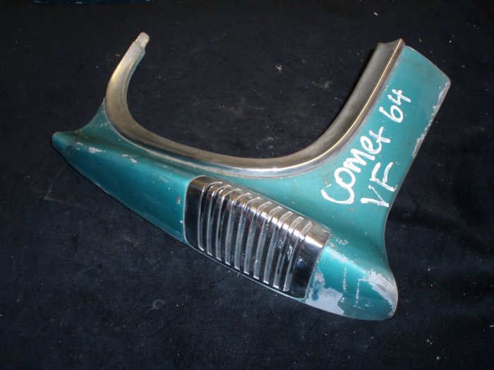 1964 Mercury Comet fender extension front left