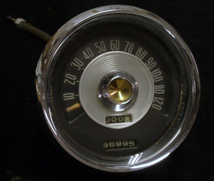 1956 Chrysler hastighetsmätare