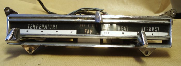 1963 Thunderbird fan/heat control (w/o AC)