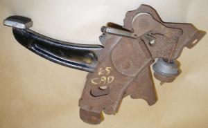 1965 Cadillac hand brake mechanism