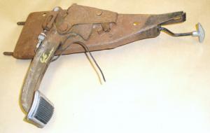 1966 Pontiac hand brake mechanism