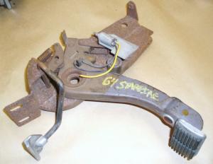 1964 Oldsmobile Starfire hand brake mechanism