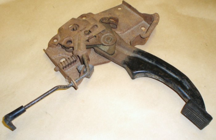 1972 Mustang hand brake mechanism