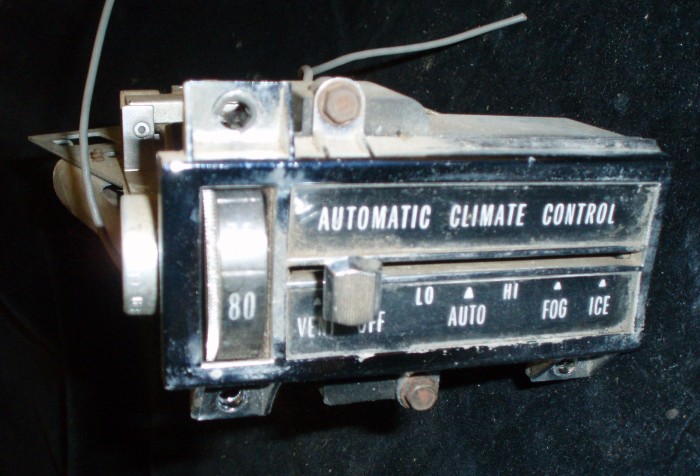 1968 Cadillac fan/heat control