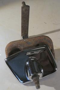 1956  Chrysler  wiper shaft with chrome right