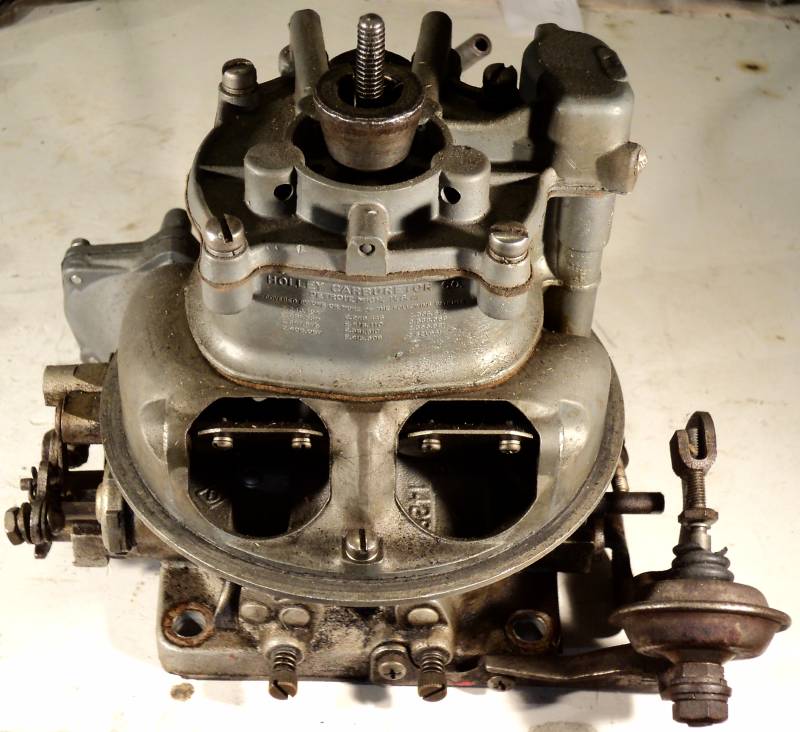 1956 Mercury   312   carburetor  Holly ECJ 9510 N    4-bbl