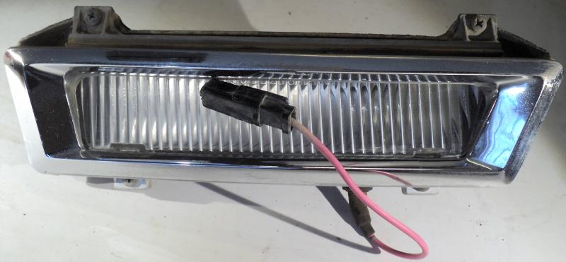 1967  Pontiac Bonneville  corner light  (abrasive scratches In chrome see picture)   left