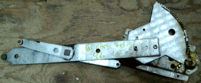 1965 Chevrolet 4dr sedan    window crank mechanism      left front