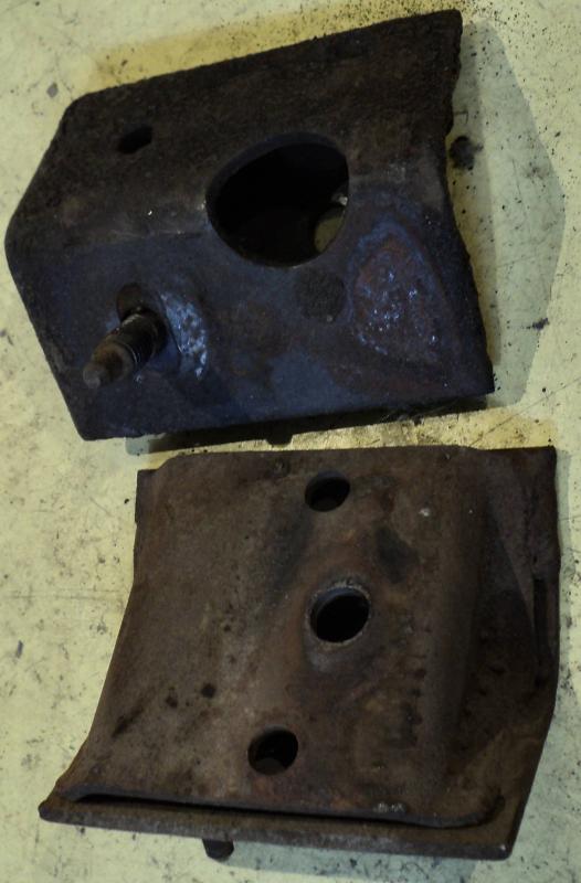 1963 Thunderbird  iron between motor pads and frame         (pair)