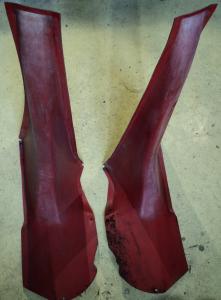 1955 Buick Century 4dr ht plastic B-post (the right one has a small crack, see picture)       left and right
