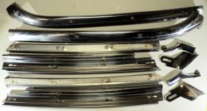 1967 Chrysler Newport   chrome strips around the front window statement externally