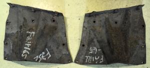 1965 Ford Fairlane  plate over the front spring   left and right