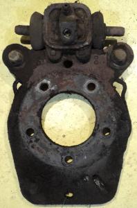 1960  Chrysler   brake adjustment plate rear 11"   left