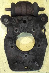 1960  Chrysler   brake adjustment plate rear 11"   right