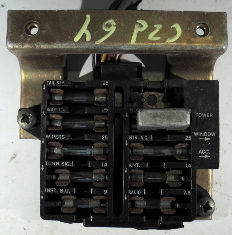 1964   Cadillac  4dr ht        fuse holder