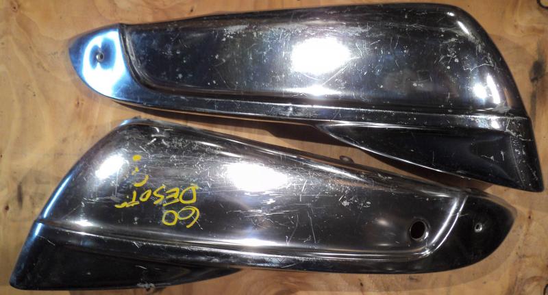 1960  DeSoto  power seat side plate (pair)