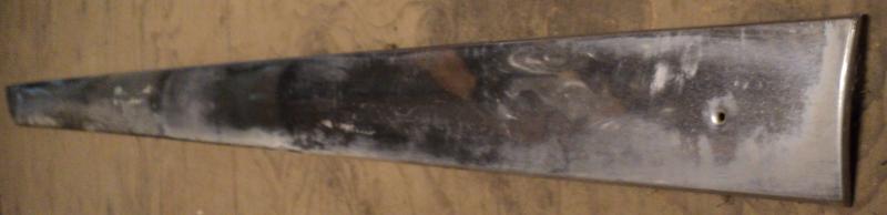 1962  Chrysler Imperial  rocker panel molding left (there are always few marks and or bumps). Note only in stor