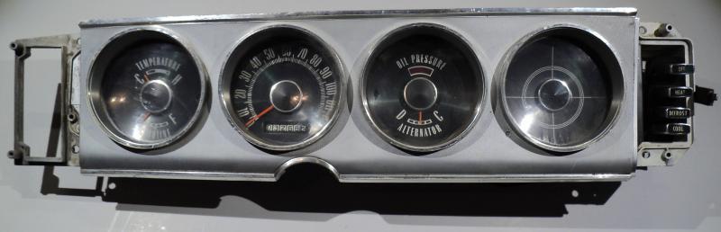 1964  Plymouth Fury     hastighetsmätare, tankmätare, ampärmätare, tempmätare, värmereglage