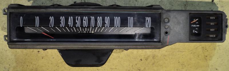 1964 Oldsmobile Jetstar     instrument housing    speedometer, fuel gauge