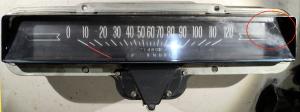 1966   Pontiac Catalina      speedometer  (damaged glass)