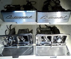 1960 Lincoln Continental   2dr ht askkopp bakre      höger och vänster