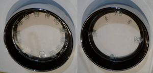 1963 Buick Electra  Instrument chrome sides    2 pcs.