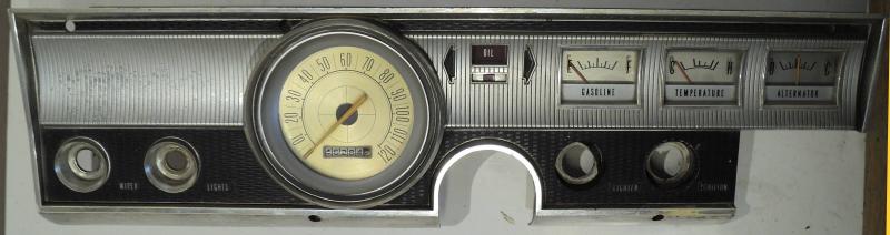 1965  Dodge Dart       instrumenthus hastighetsmätare, tankmätare, tempmätare, ampärmätare
