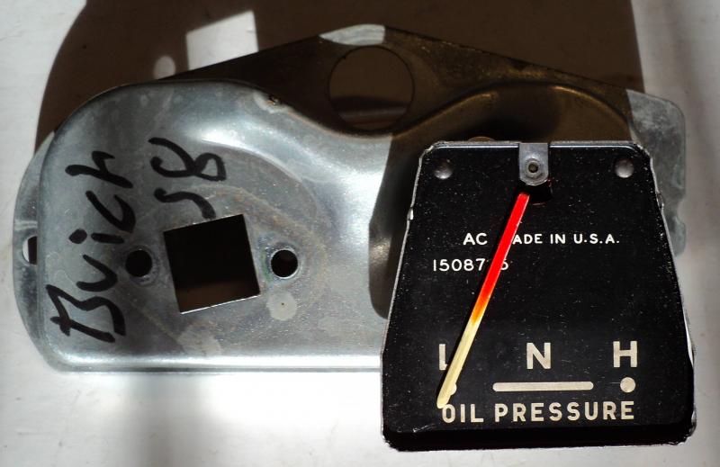 1958   Buick Special    oil pressure gauge