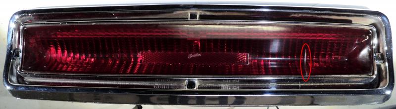 1964   Oldsmobile Jetstar    tail light (damaged glass)          right