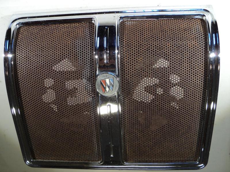 1967 Buick LeSabre 2 dr cab  speaker grilles   (some pores in chrome)