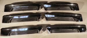 1962 Chrysler NewYorker  chrome rear fender, 3 pcs. right and 3 pcs. left