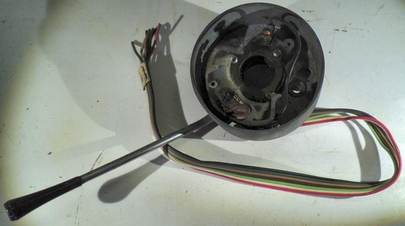 1970  Plymouth Fury     turn signal mechanism      (cut cables)