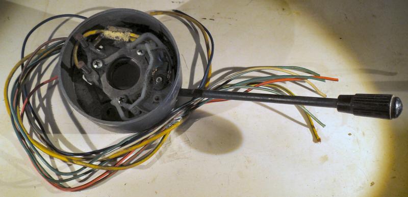 1965 Ford Fairlane      turn signal mechanism           (cut cables)