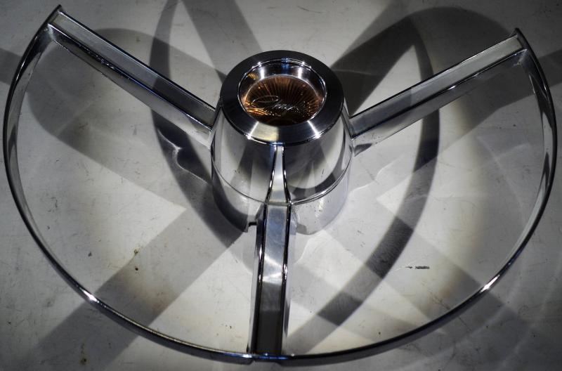 1965  Chrysler 300   horn ring  (a few pores in chrome see picture)