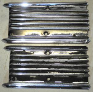 1966 Chrysler 300  2dr ht chrome strips right door upper and lower (pair)