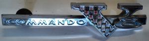 1965 Plymouth Fury  emblem COMMANDO V8