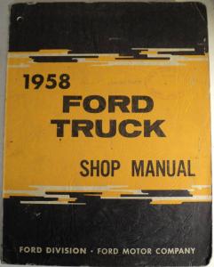 1958 Ford Truck    shop manual