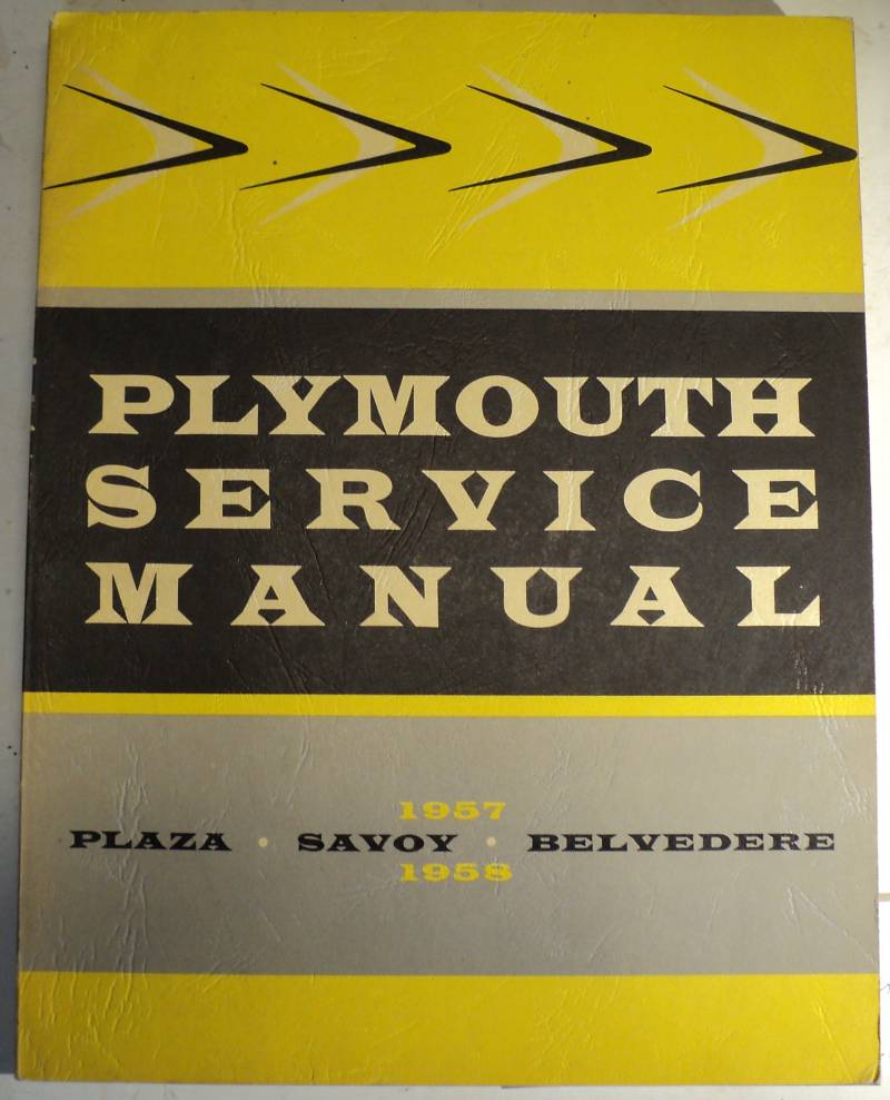 1957 Plymouth   service manual