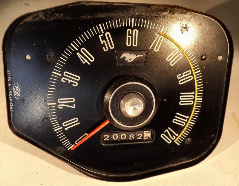 1970 Ford Mustang     speedometer