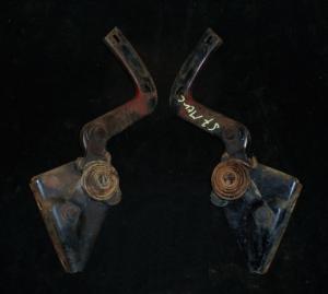1957 Mercury Monterey hood hinge pair