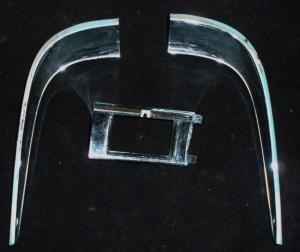 1959 Edsel dashboard chrome (3 parts)
