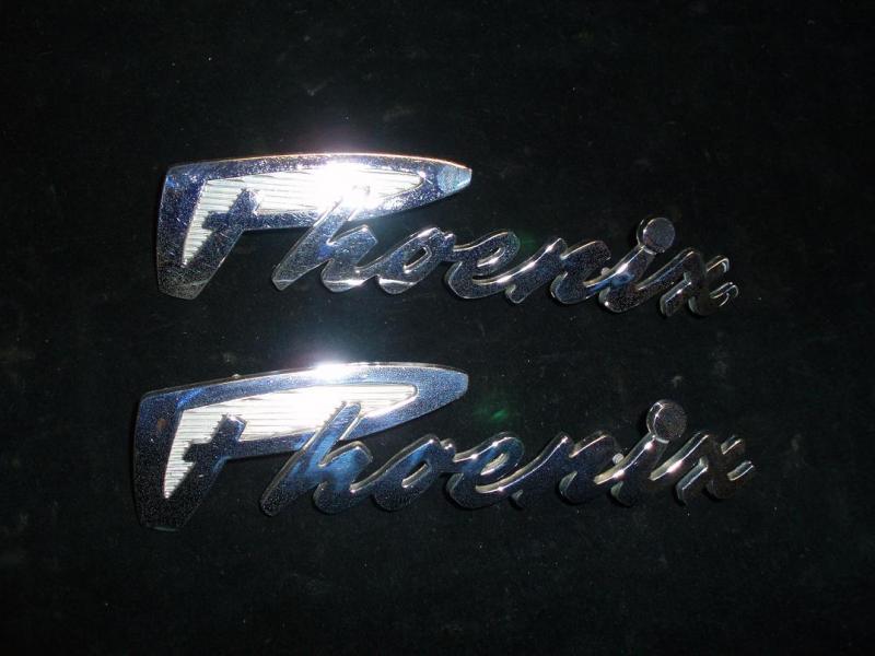 1961 Dodge Phoenix emblem pair